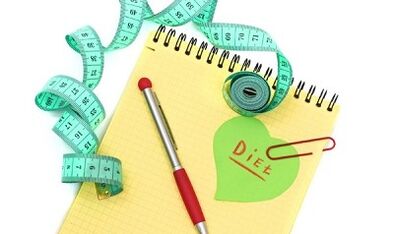 Exemple de menu de régime préféré